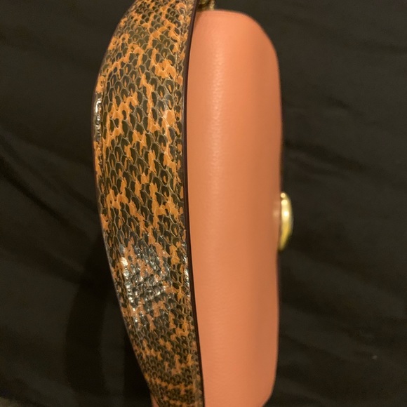 Tabby Shoulder Bag In Colorblock With Snakeskin - Picture 6 of 8